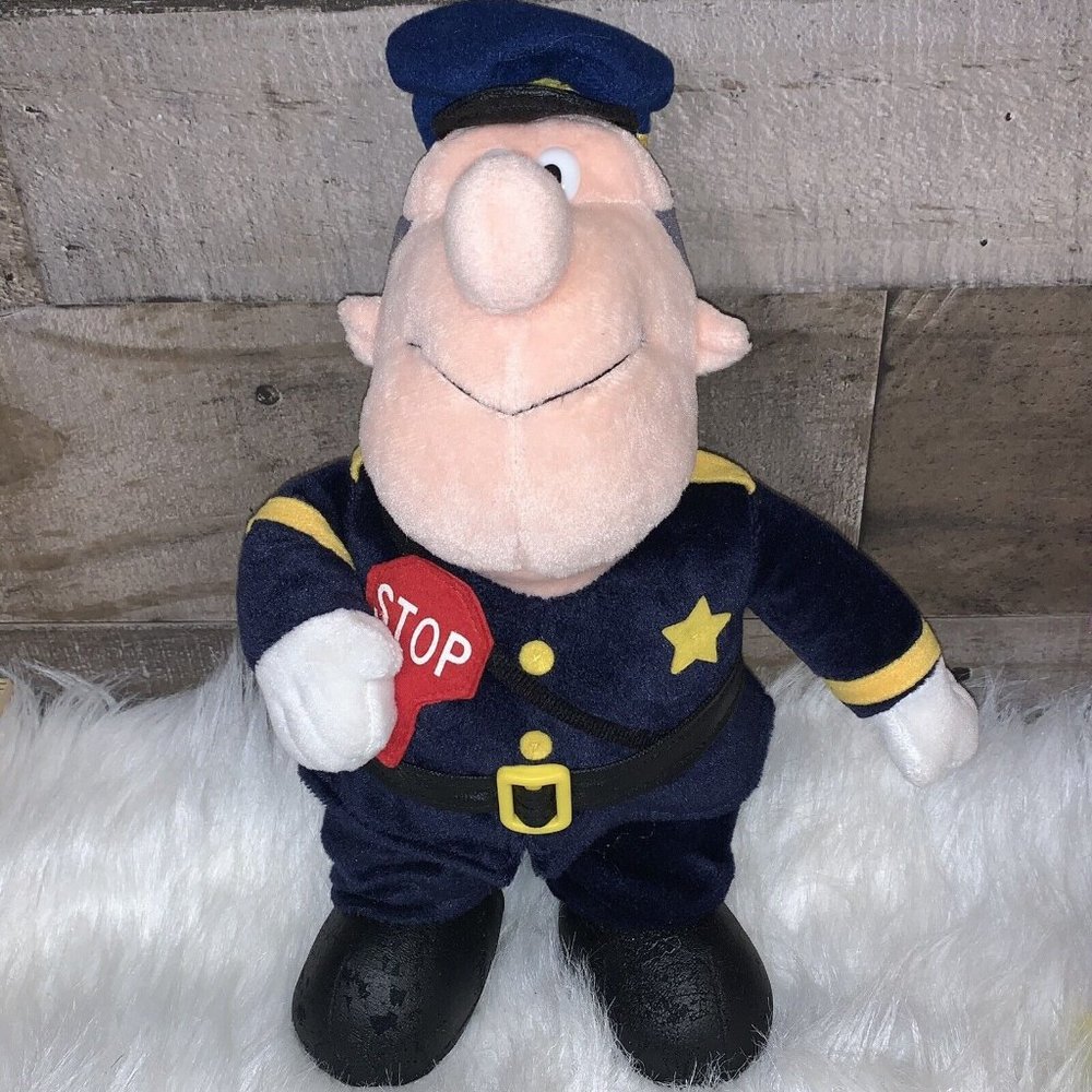 Vintage 1999 CVS Stuffins FROSTY THE SNOWMAN  Traffic Cop. 13" Plush Doll